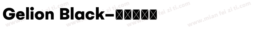 Gelion Black字体转换